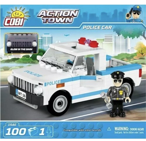 COBI 1546  Action Town Police car  Construction Blocks  100 parts