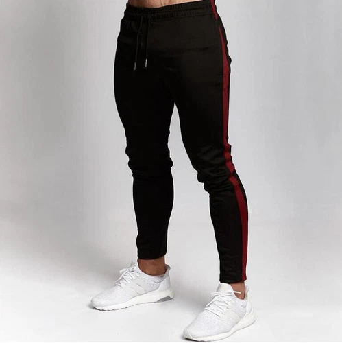 Men Skinny Slim Gym Workout Joggers Pants Sweatpants Fit Sports Trousers Bottoms - Picture 8 of 20