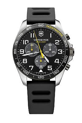 みぃぽん Victorinox Watch Fieldforce Sport Chrono Black Dial Rubber