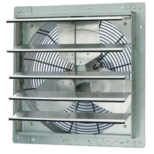 iLIVING Electric Shutter Fan/Vent Gable Mount Galvanized Steel Frame 3852-CFM