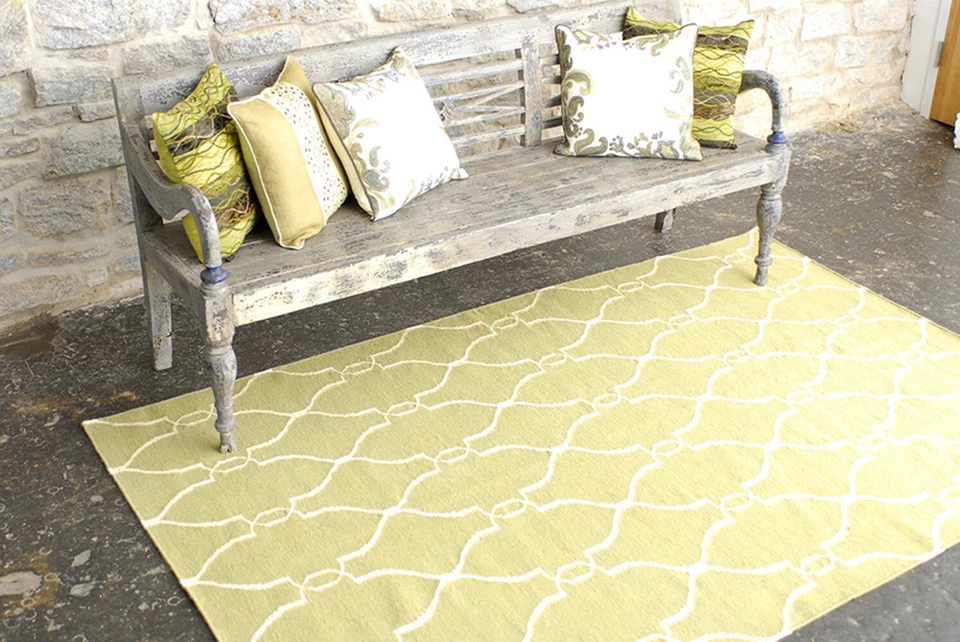 Alfombra verde alfombra contemporánea FAL-1004 Foto 2 de 4