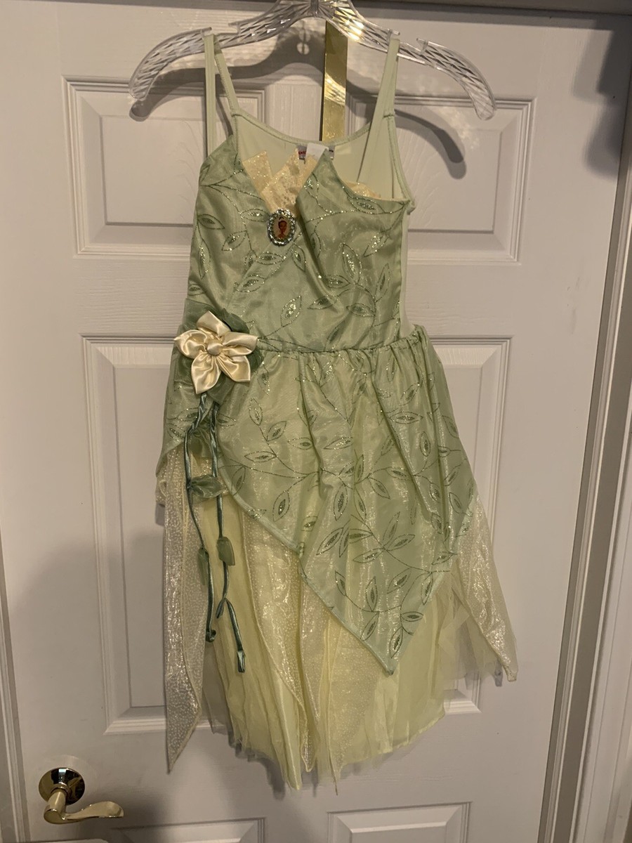 open lace back dress Amazon.com: Axaxa Princess Tiana Costume for Girls main image 1