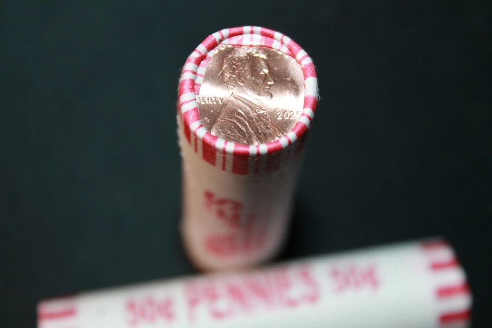 LAST PENNY USA 2025 Rolle 50x 1 Cent Lincoln Cent Philadelphia  P  BU Qualität!! - Bild 1 von 1