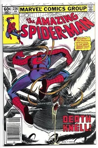 AMAZING SPIDER-MAN #236 MARVEL COMIC BOOK Tarantula dies CIRCA 1983 newsstand NM