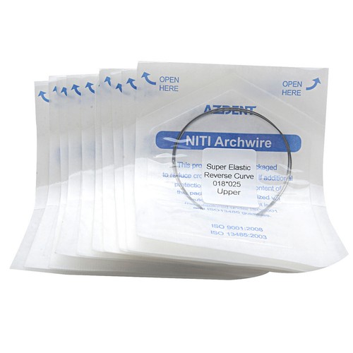 2pcs AZDENT Dental Arch Wires Orthodontic NITI Reverse Curve Rectangular - Picture 107 of 130