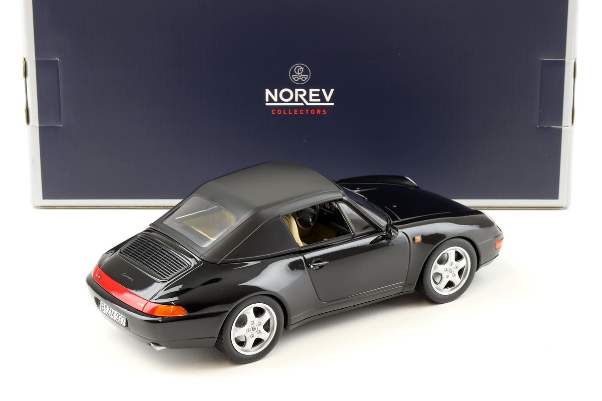 1:18 Norev Porsche 911 993 Carrera Cabriolet 1993 Black