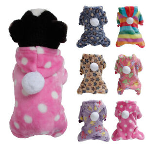 Pet-Soft-Plush-Winter-Dog-Clothes-Fleece-Jumpsuit-Hoodie-Puppy-Coat-Small-Warm