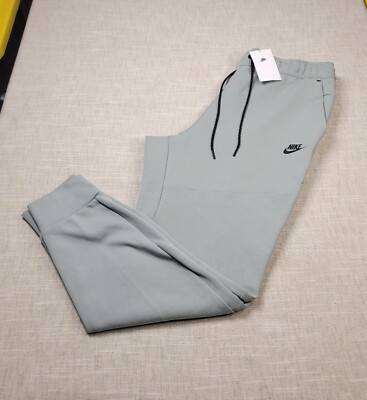 NIKE Tech Fleece Jogger Pants XL Mens Mica Green Black Tapered Sweatpants NSW