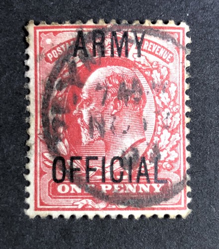 1902 GB KEVII 1d Red Army Official SG O49 Fine Used