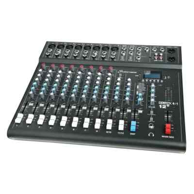 Studiomaster Club XS 12+ 10-Kanal Mixer 10 Eingänge Fußschalter Eingang für DSP