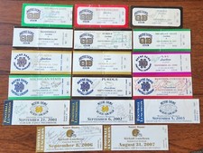NOTRE DAME QUARTERBACK CLUB LUNCHEON TICKETS-ANGELO BERTELLI-LOT OF 17 1993-2007