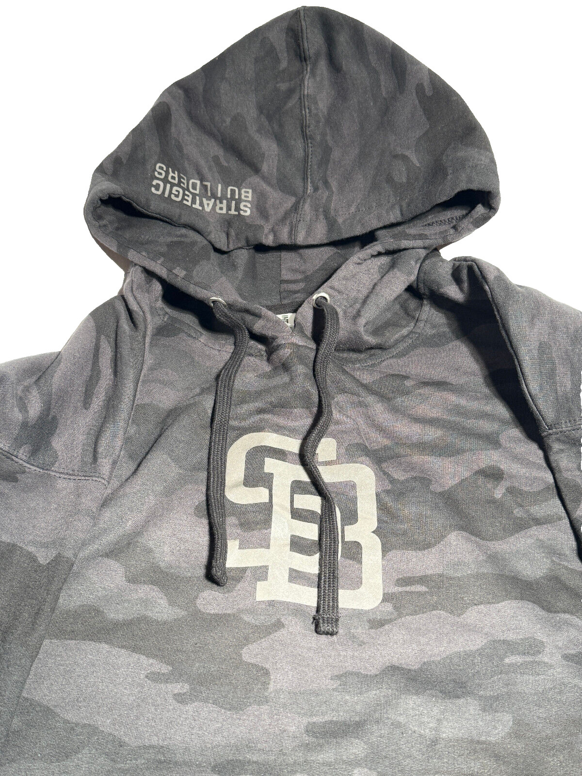 Independent Trading Company Hoodie Mens XL Grey Camo  Sweatshirt