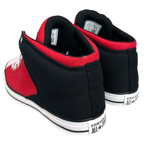 Converse Chuck Taylor All Star High Street Mid Sneaker Red/Black/White 169110F - Picture 4 of 10