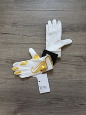 Nike Hyperdiamond Batting Rękawiczki Białe Złoto MLB Baseball NOWE Męskie Rozmiar L