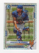 2021 Bowman Mega Box Baseball FRANCISCO ALVAREZ Chrome Mojo Refractor RC #BCP-53