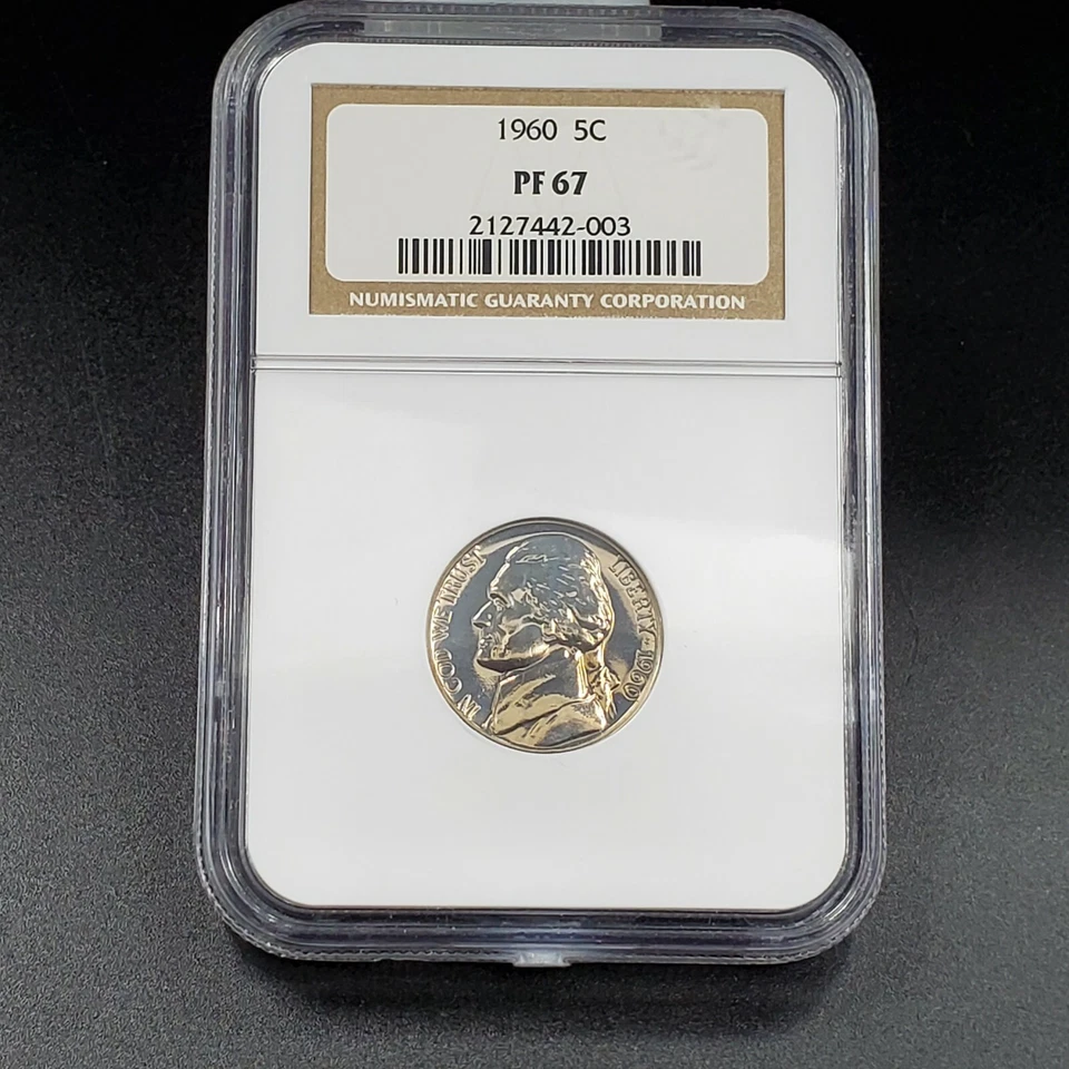 1960 P Complete 6 Coin Proof Set NGC Graded Brown Label PF 66 68 64 67 1 Fat Cas - Image 4 of 4