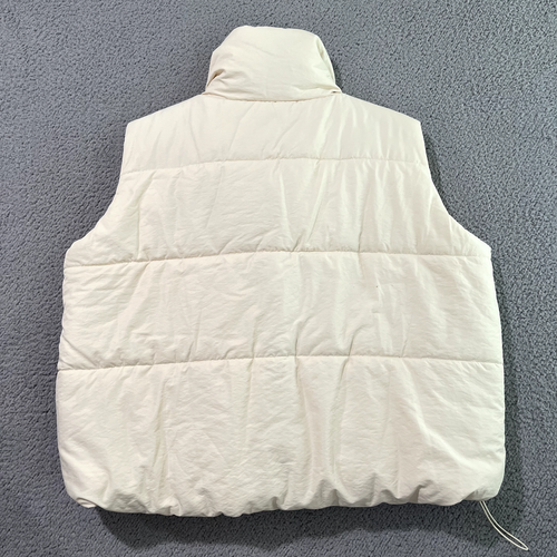 BluIvy Women’s Puffer Vest Jacket Cream NWT Size S/M - Picture 7 of 10