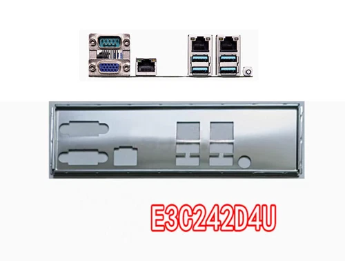 Shield I/O IO Backplate For ASRock E3C242D4U Motherboard