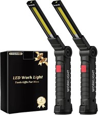 2 Pc LED Work Light Grill Light with Magnetic Base and Hook 5 Modes 360  Rotate