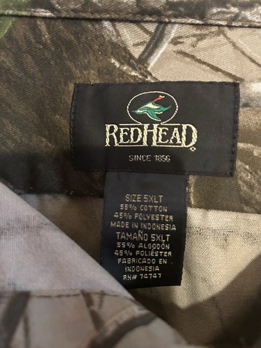 EUC Bass Pro Shop Redhead Men Hunting Realtree Camo Hardwood Shirt 5xl Pants 3xl - Picture 2 of 6