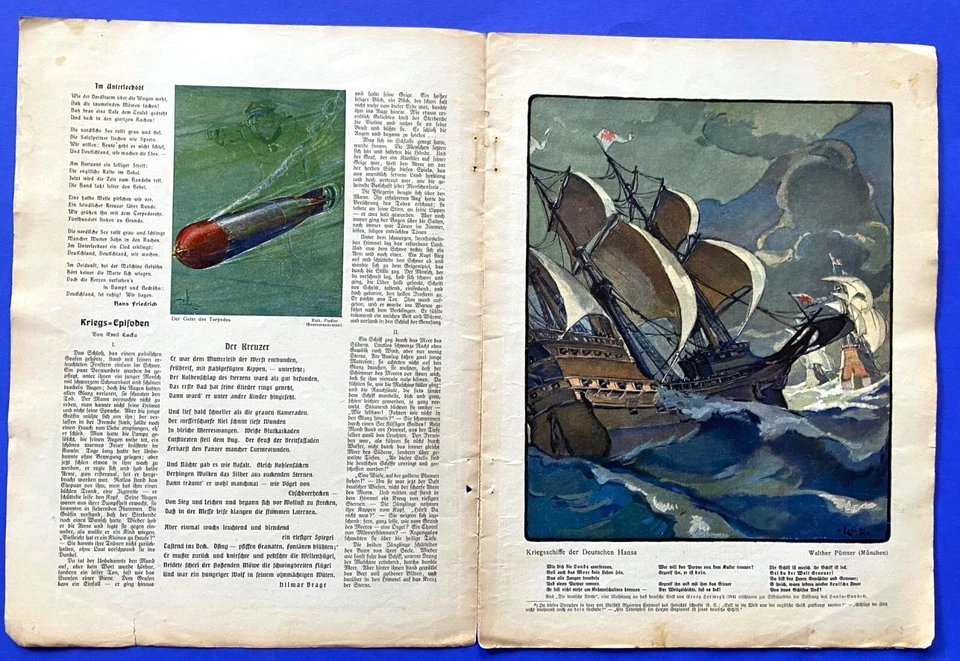 Historical Magazine Youth 1915 No. 12 Munich Illustrated Weekly Publication - Image 2 of 4