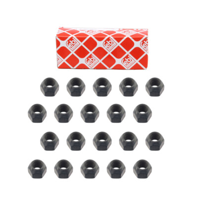 20x FEBI 27413 Radmutter M12x1,5mm für FORD FIESTA FOCUS KUGA MONDEO C-MAX KA