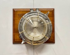 Russian Industrial Bulkhead Light Brass Cage Aluminum Deck Ceiling Fixture