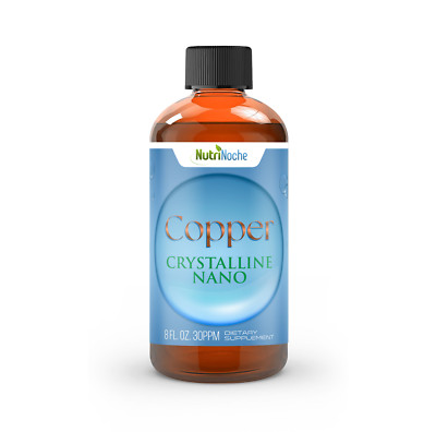 NutriNoche - Liquid Nano Colloidal Copper - 30 PPM 8 fl oz - Colloidal Minerals 
