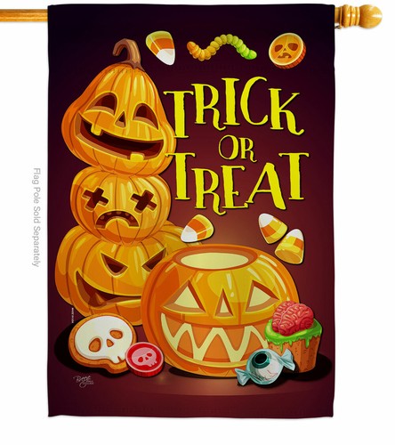 Spooky Sweet Garden Flag Halloween Fall Decorative Small Gift Yard House Banner - Picture 3 of 17