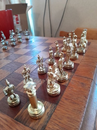 Manopoulos GreeK mythology High Quality Chess set with solid Chessboard-398UCNTR - Picture 4 of 22