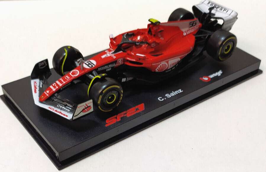 BURAGO 1:43 AUTO FERRARI F1 SF-23  2023 #55 SAINZ  LAS VEGAS  USA GP   18-36835S