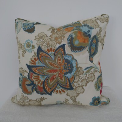 Kissenbezüge 49 cm quadratisch weich Luxus Retro Blumenmotiv Stoff 