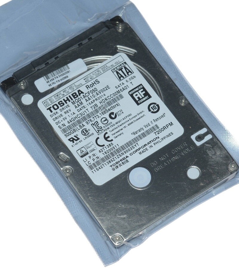 Toshiba 500gb MQ01ABD050 Hard Disk