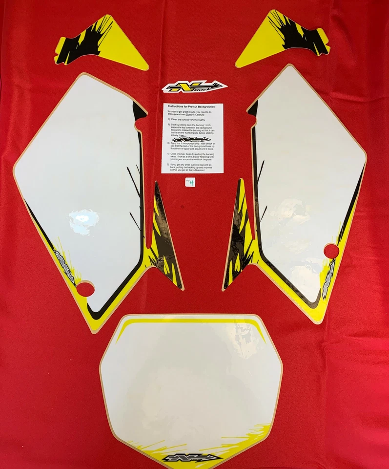 Новый из старых запасов N-стиль APP-05-RMZ-450 Suzuki предварительно напечатанная пластина белый N03-1031P - Изображение 2 из 3