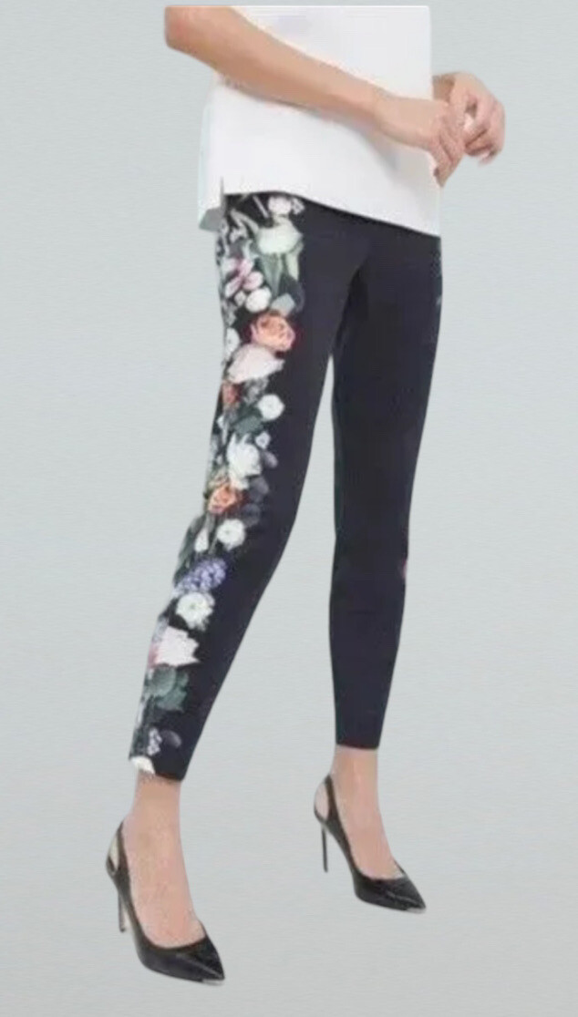 Ted Baker Pants Womens Size 1 XS Floral Baynar Kensington