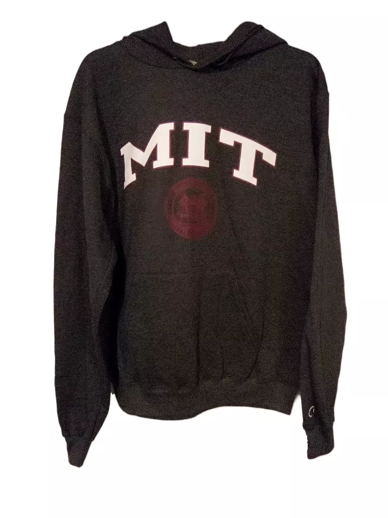Champion MIT Hoodie Sweatshirt in Dark Gray in Sz Large