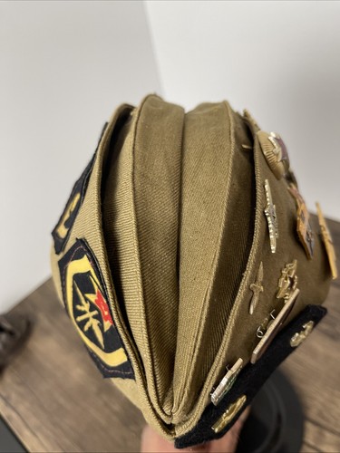 VTG Soviet Union Russian Military Garrison Hat W/19 Pins USSR 3 Patches - Picture 11 of 17