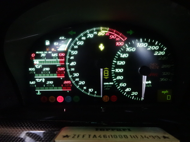 Ferrari F50 Dash Instrument Back lighting upgrade