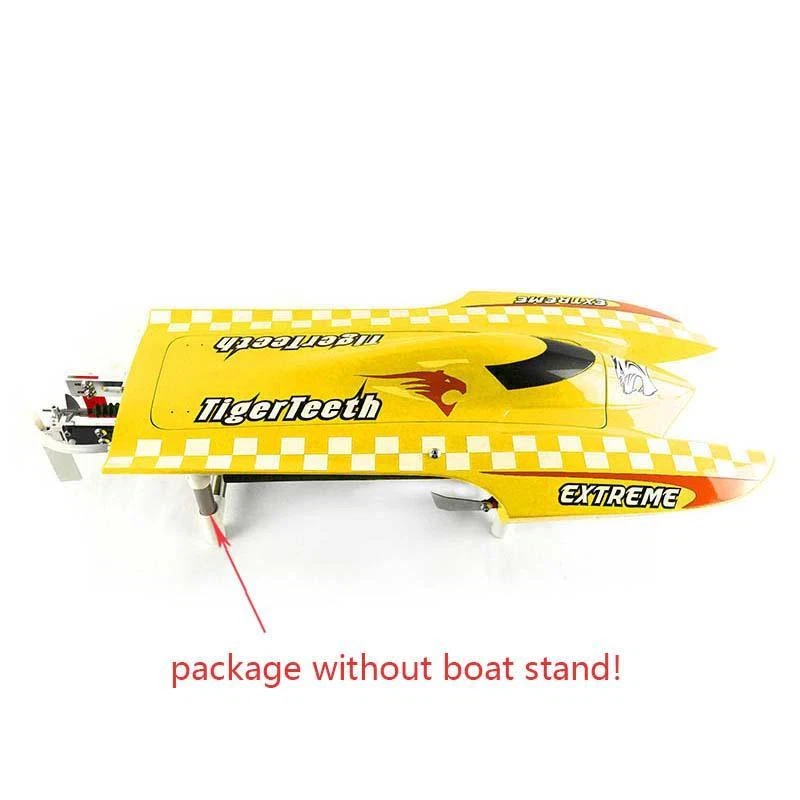 E22 Fiber Glass Yellow Electric Ship Racing PNP RC Boat W/ Motor Servo ESC - Image 2 of 2