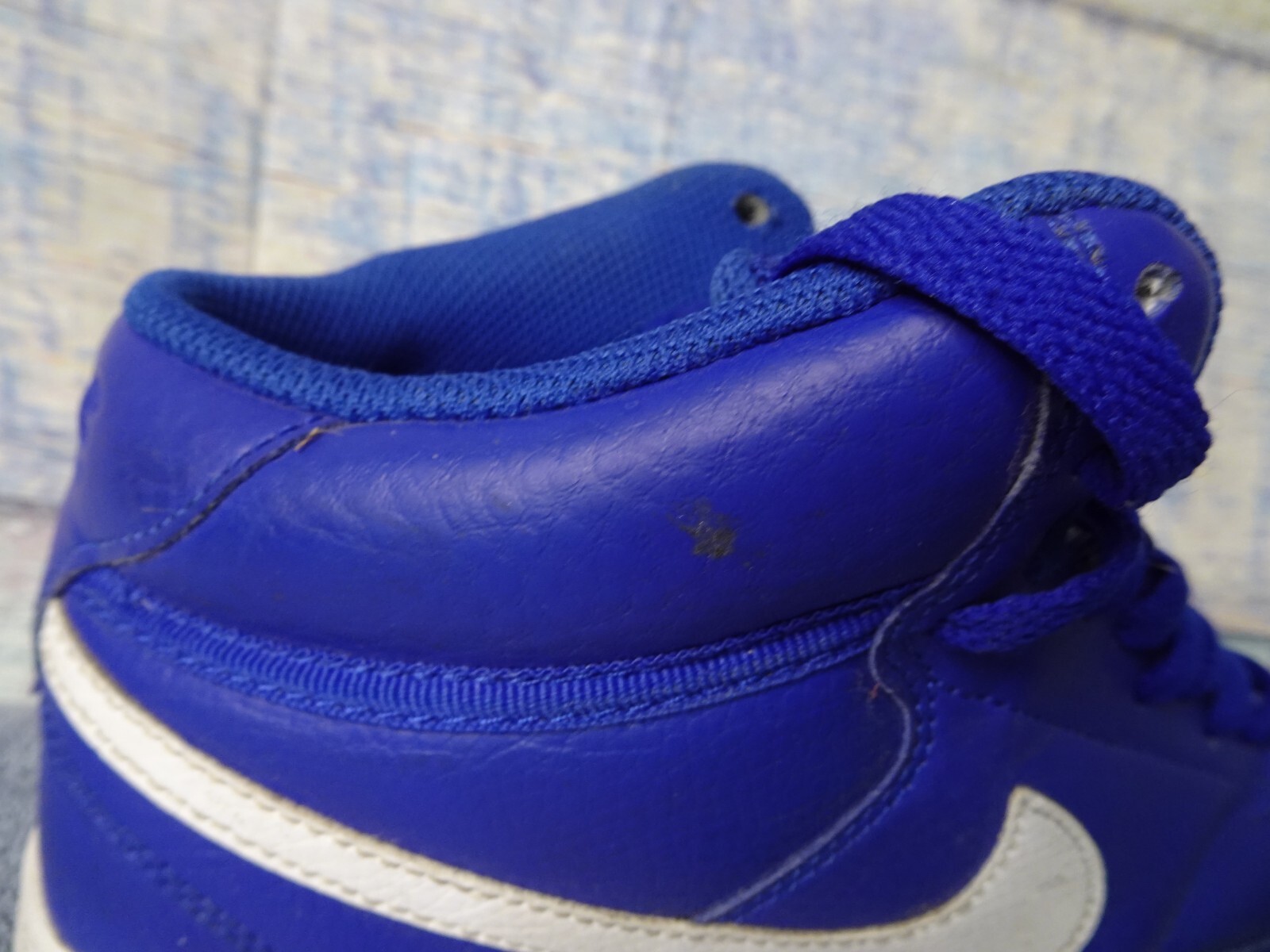 Nike Mens Court Vision Mid CD5466400 Blue Leather Ba… Gem