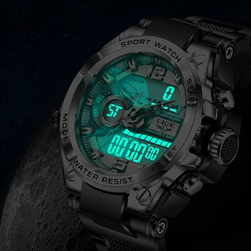 Orologio da polso uomo di lusso digitale impermeabile calendario data orologio al quarzo uomo nuovo - Foto 14 di 25
