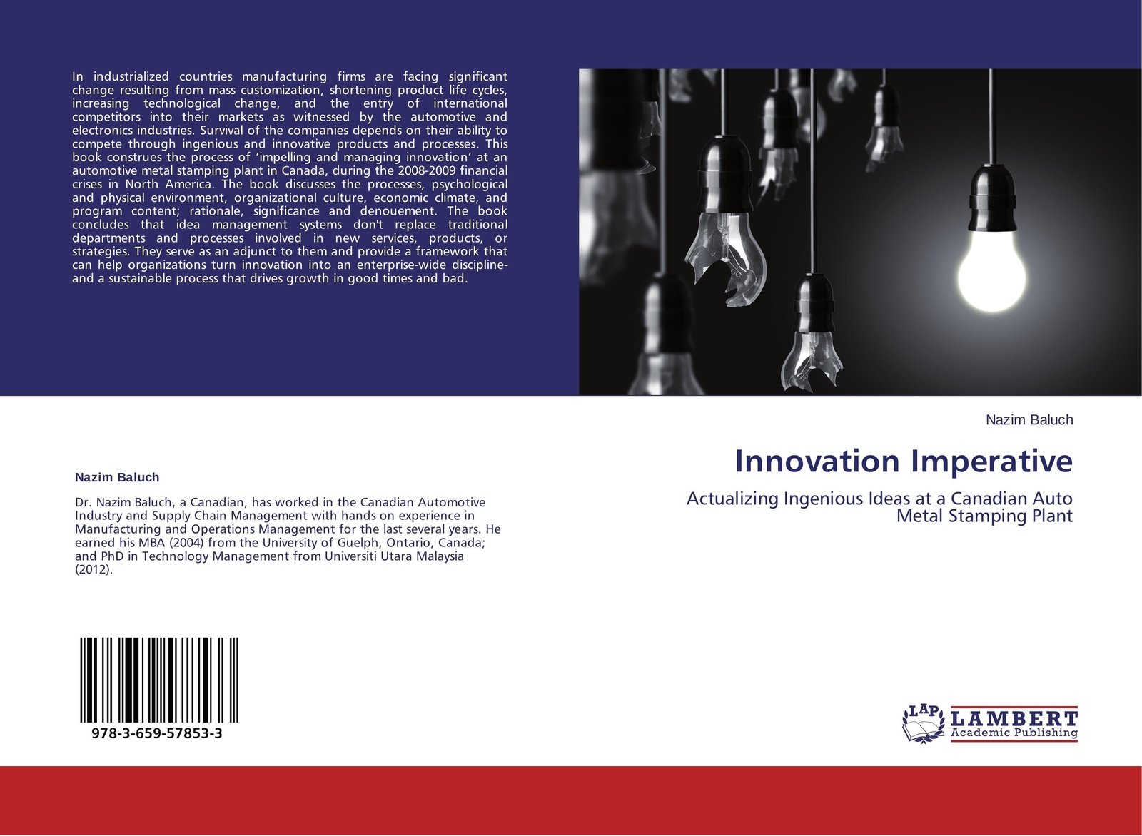Thumbnail - Innovation Imperative Nazim Baluch Taschenbuch Paperback 68 S.