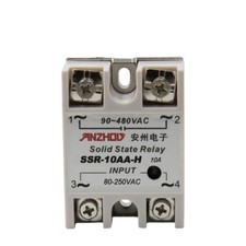 1pc SSR-10AA-H 10A Solid State Relay 90-480VAC/80-250VAC