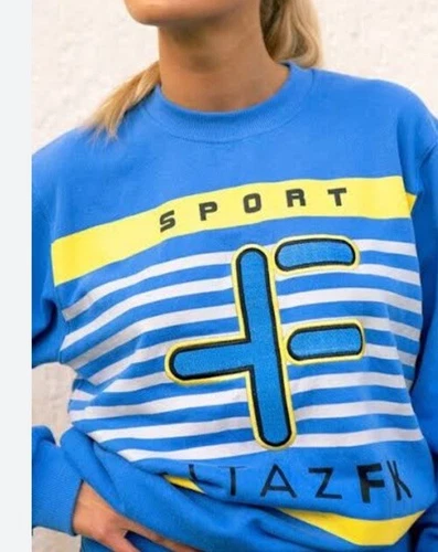 FITAZFK Represent Blue Boyfriend Sweater crew neck VGUC - Size Large - Picture 4 of 10