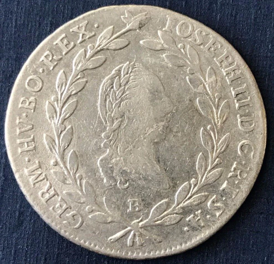 🇦🇹🇦🇹 1786 B AUSTRIA 20 KREUZER  HABSBURG KREMNICA 🇦🇹🇦🇹 - Image 2 of 2