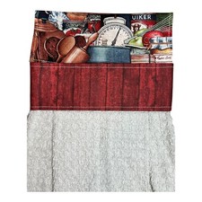 Kitchen Utensils - Handmade Hanging Kitchen Dish Hand Towel - 100 Cotton