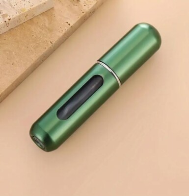 Mini Parfum Spray Farbe Dunkelgrün für Reisen Wiederaufladbar 5ML Neu
