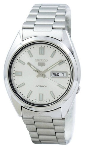 Seiko 5 Auto Silver Dial Stainless Steel Bracelet Automatic Men's Watch SNXS73K1 - Bild 11 von 16