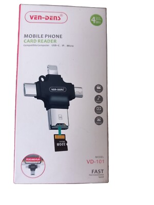 4 in 1 Type C USB OTG Adapter Micro SD TF Flash Card Reader For Mobile Phone,PC