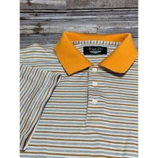 Straight Down Men's Polo Orange Size Large